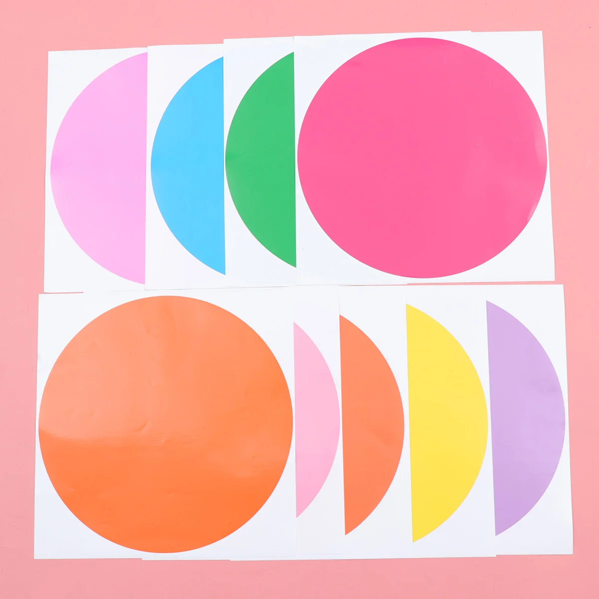 Memo Sticker Dry Erase Sticking Reminder Message Paper Labels Colored Circle Stickers
