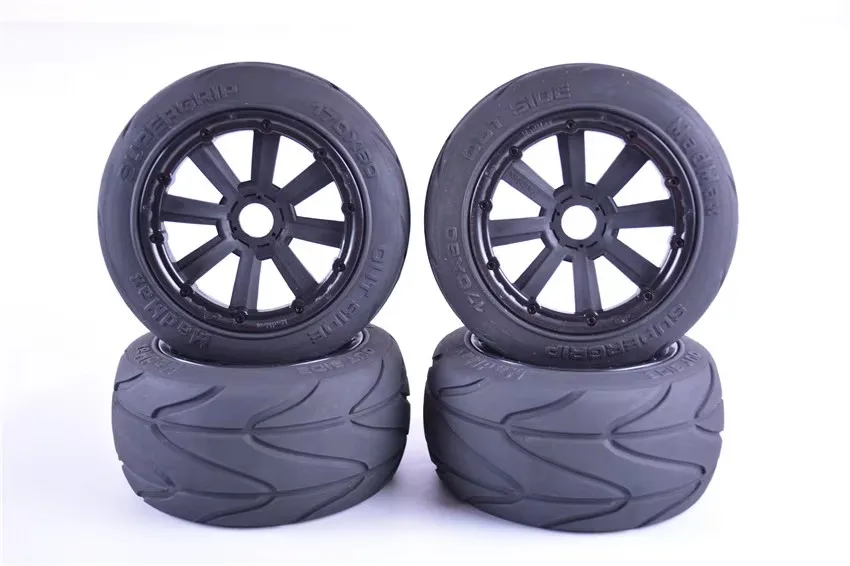 Nieuwe stoffen banden On-road banden voor HPI KM ROVAN BAJA 5B LOSI DBXL