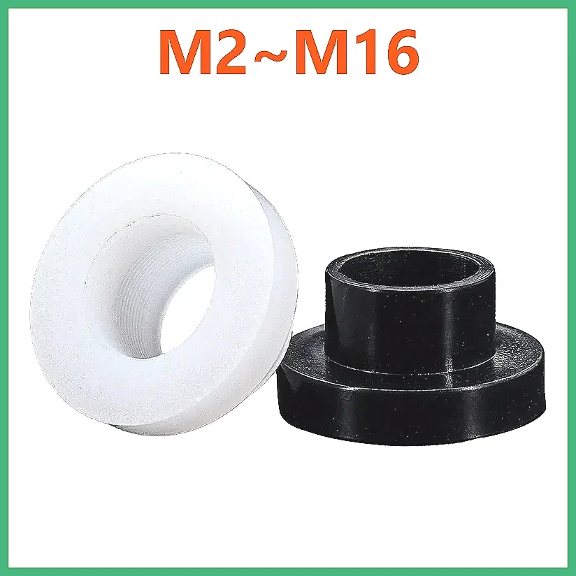 M2 M3 M4 M5 M6 M8-M16 T-Shaped Nylon Washer Plastic Step Spacer Concave Convex Screw Bushing Sleeve Insulation Gasket Seal Ri