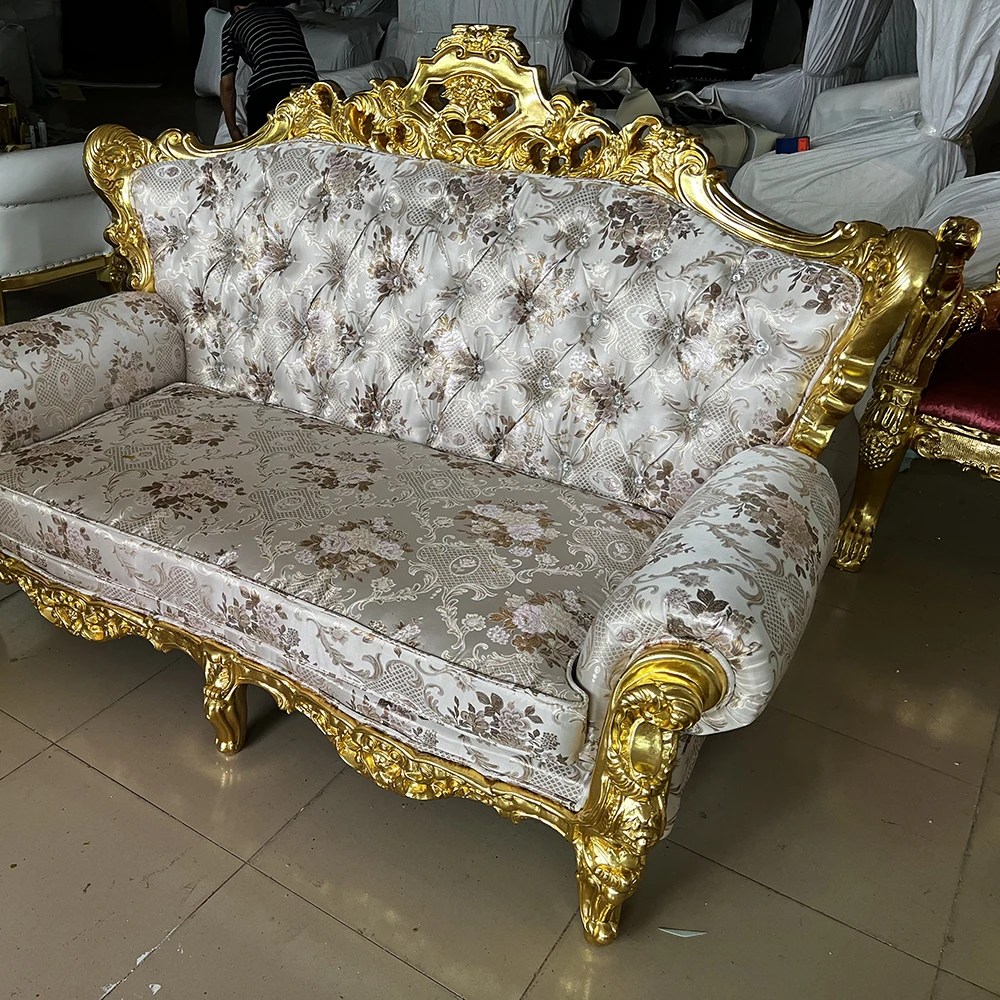 Luxury Royal Queen King Throne Sofa Chair Velvet Fabric Lazy Sofa Chair Furniture For Rental