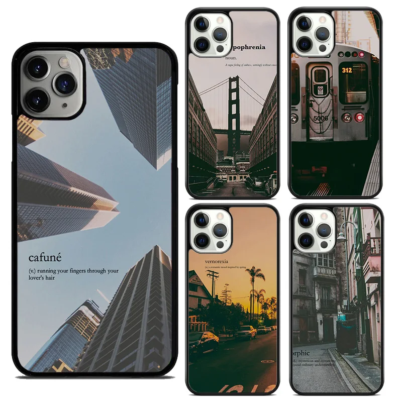 city dictionary words soft Phone Case Cover For iPhone 16 15 14 11 12 mini 13 Pro Max XR XS Plus coque Shell Fundas