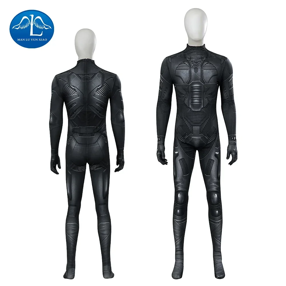 

Dune Cosplay Costume 3D Print Bodysuit Paul Atreides Cosplay Costume Jumpsuit Black Suit Man Halloween Party Outfit