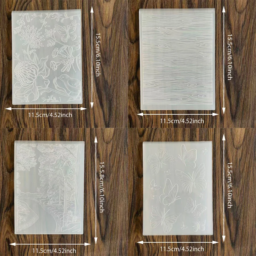 Flower2D/3D geprägte Ordner, Kunststoff-Prägeordner für die Kartenherstellung, Prägevorlage für Scrapbook