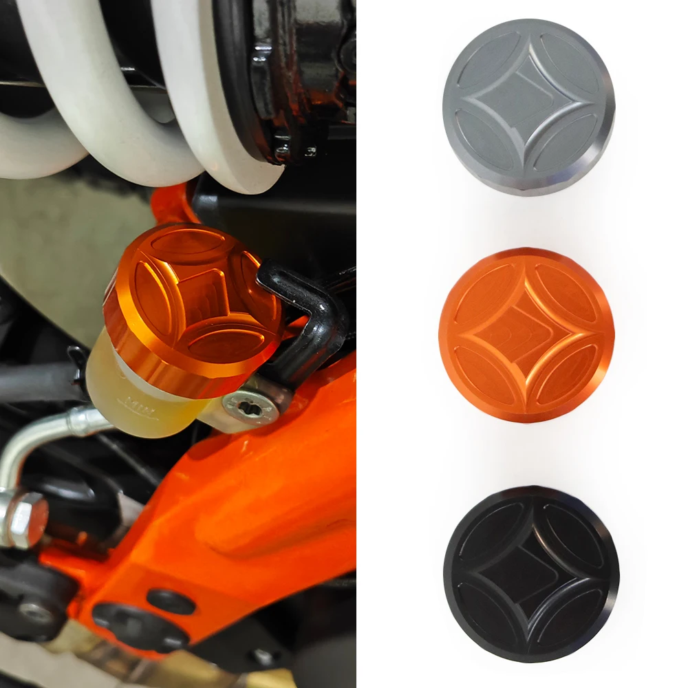 For 390Duke 250Duke 125Duke 890Duke R Duke 390 250 125 890 690 Enduro R 2024 CNC Oil Tank Cap Rear Brake Fluid Reservoir Cover