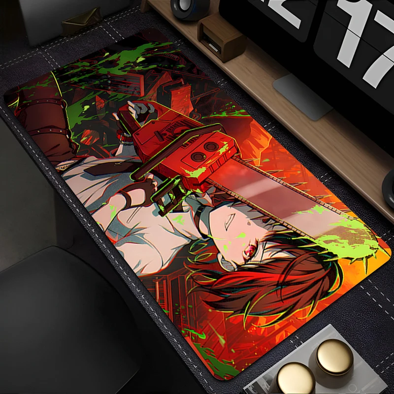 

Mouse Pad PC Accessories Keyboard Pad Office Desk Mat Anti Slip Cool Mousepad C-chainsaw Man Natural Rubber Gaming Extended Pad