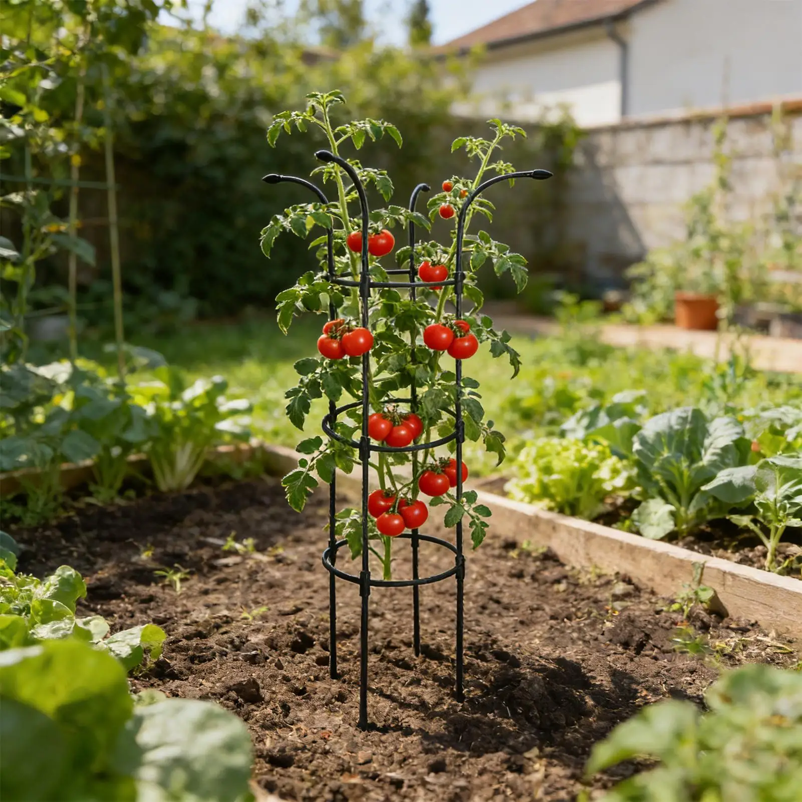 

Вертикальная садовая опора-зонт для растений, нержавеющая, устойчивая, для винограда, роз, клематисов, овощей