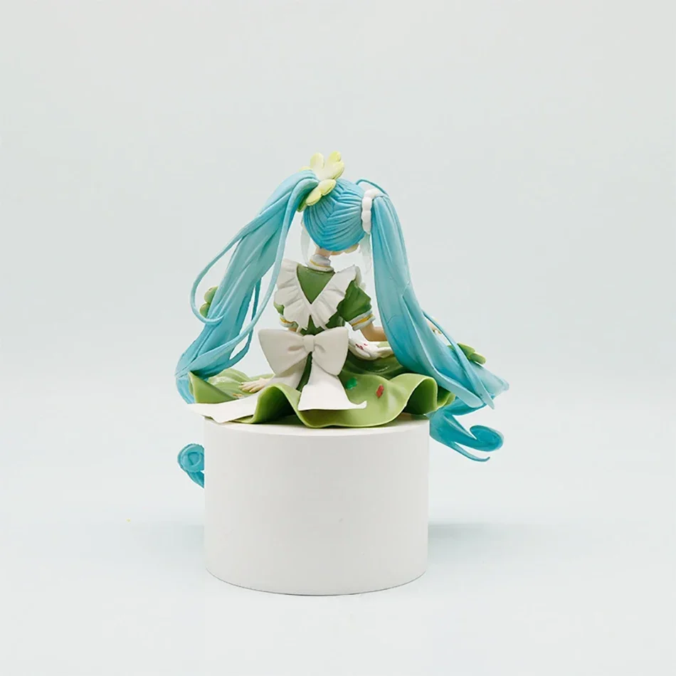 Figura de Anime de 15cm, tapón de fideos Hatsune Miku, figura de acción de Hada de hierba de la suerte, modelo de colección de PVC, juguetes de adorno, regalos