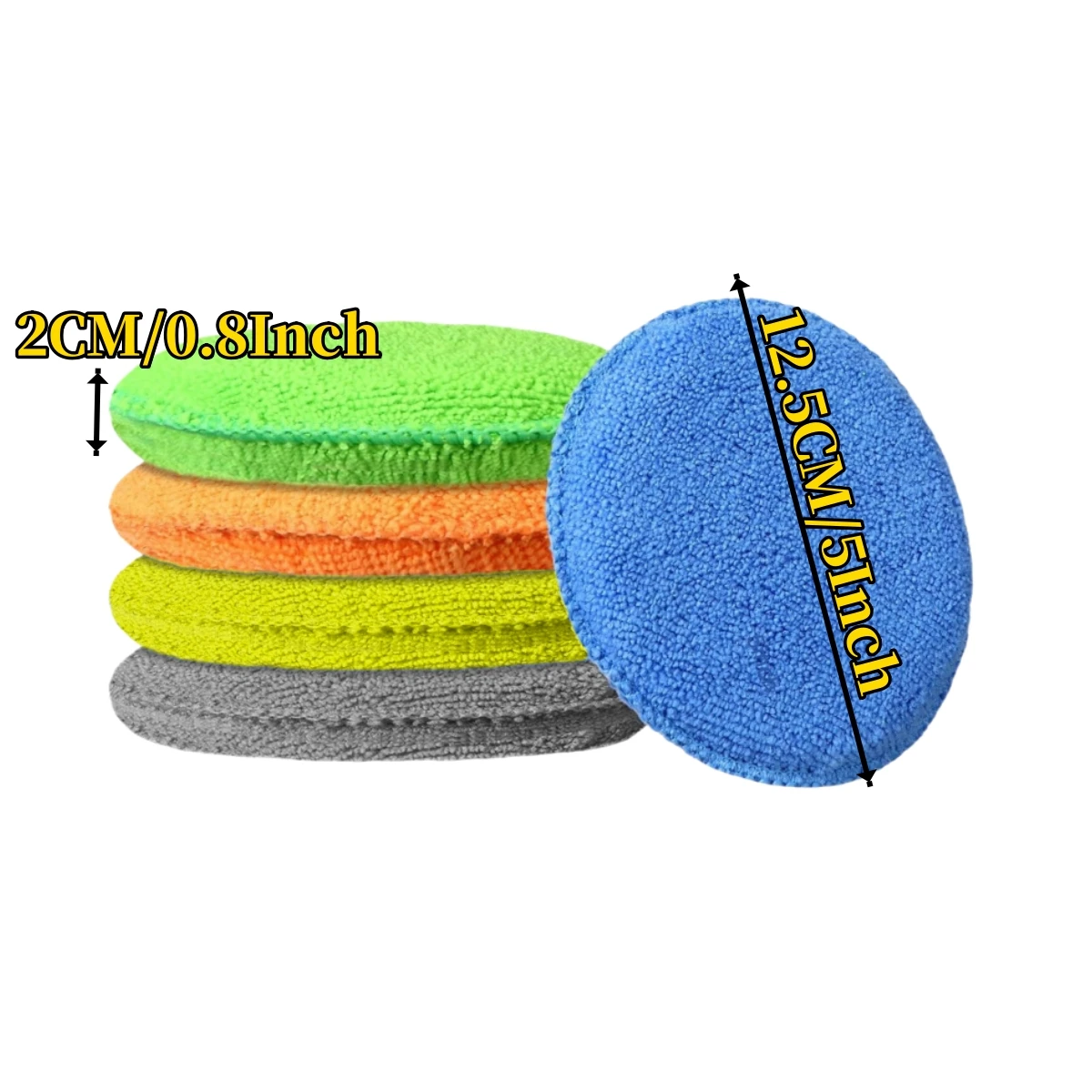 Microfiber Car Applicator Pads Advanced Square Car paint Polishing and Waxing Sponges Cars Paint and cockpit Detailing Care Tool