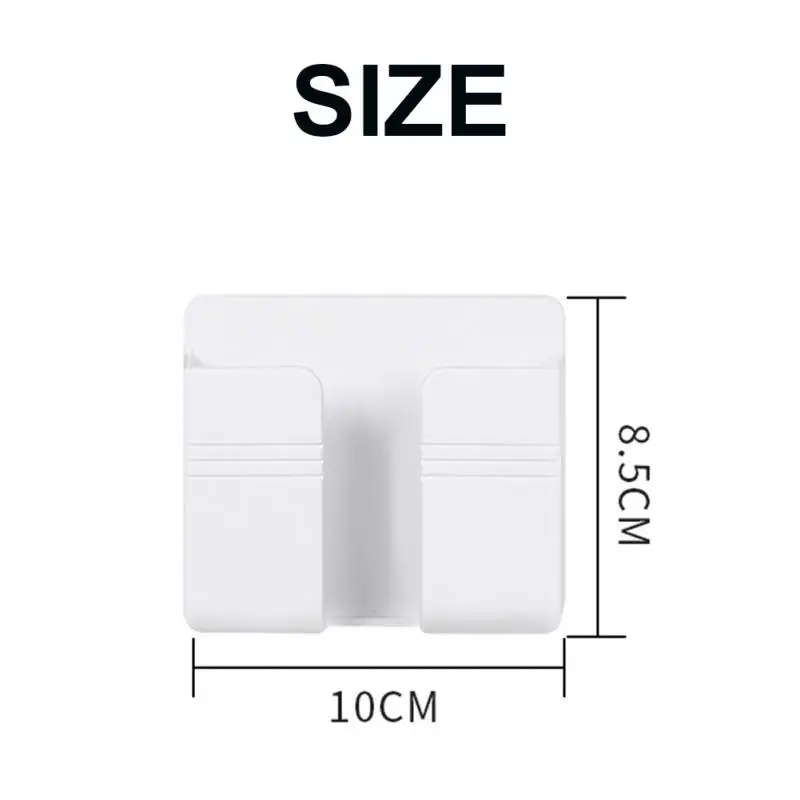 3/2/1Pcs Multifunction Punch Free Wall Mounted Storage Box Organizer TV Remote Control Mounted Mobile Phone Plug Charging Holder