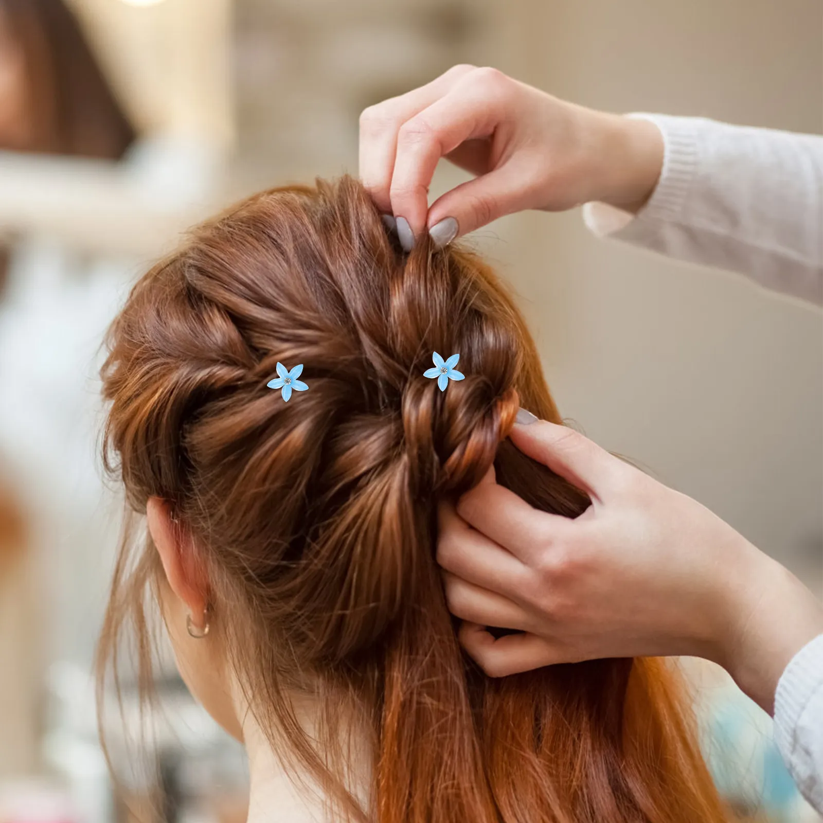 

10Pcs Small Flower Hair Clips Rhinestone Claw Clips for Girls Delicate Hair Barrettes Ideal for Toddlers Teens Women Gift Ready