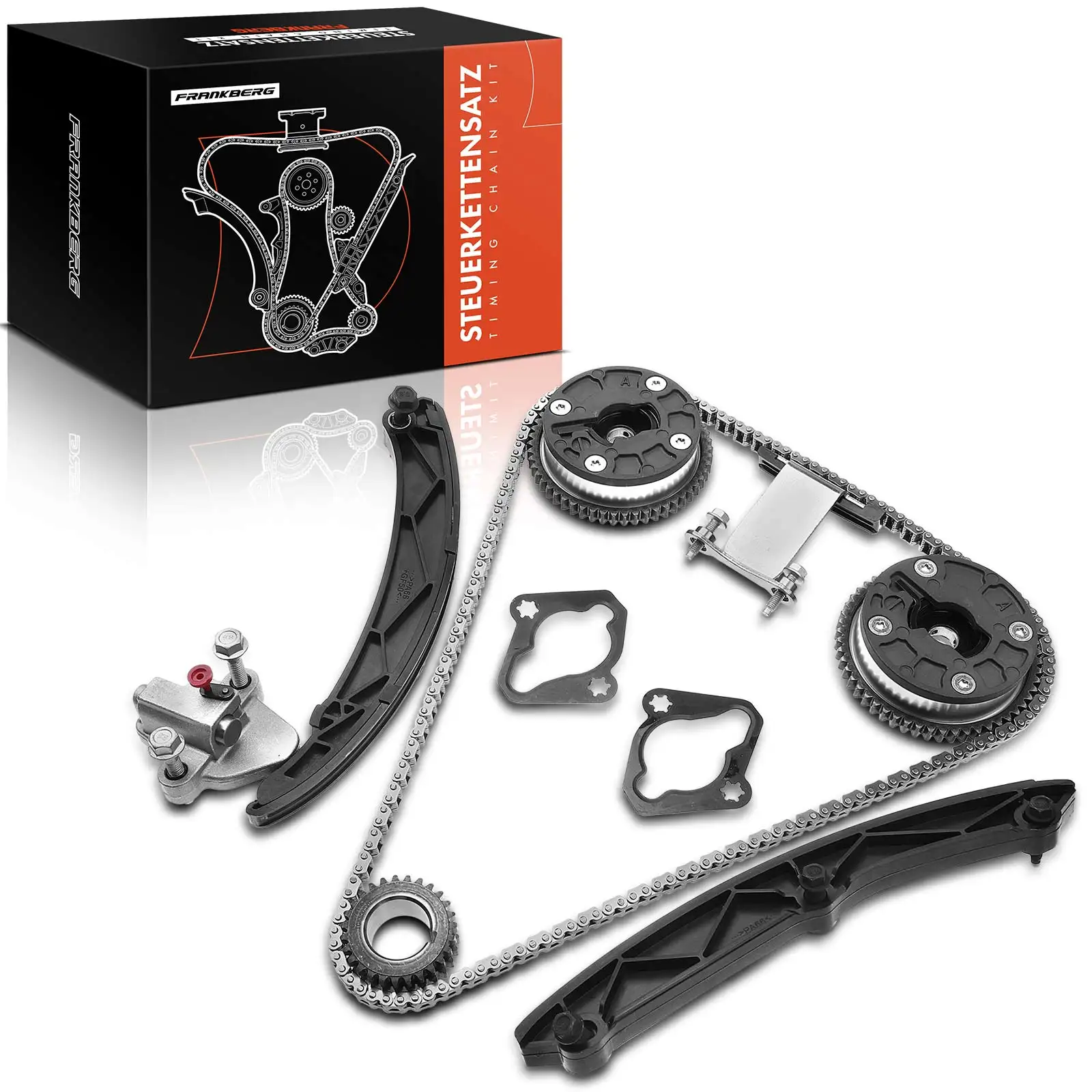 Frankberg 1x distributiekettingset distributieketting voor Opel Astra K Mokka X 1.4L Vauxhall Astra Insignia 1.4L WG1768003 VVTJ-024