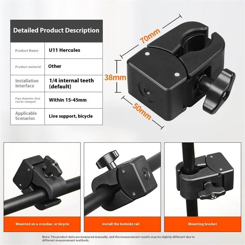 Metal Hose Mobile Phone Stand whit Super Clamp Lazy Bedside for iPad Tablet Holder Desktop Cantilever Support Bracket