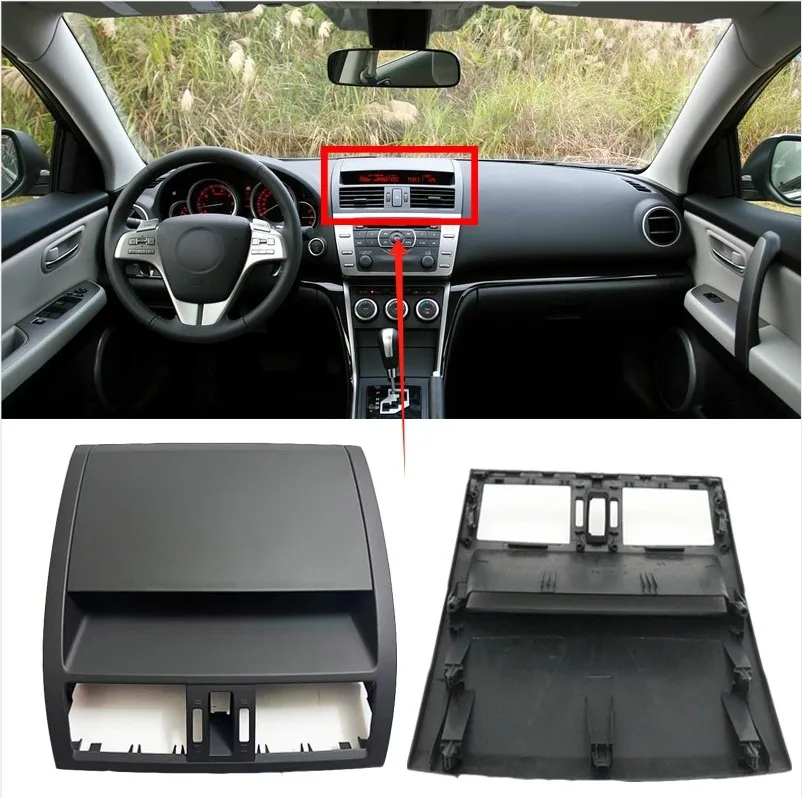 

For Mazda 6 GH Mazda 6 Instrument Panel Air Outlet AC Conditioner Panel Frame Trim Cover