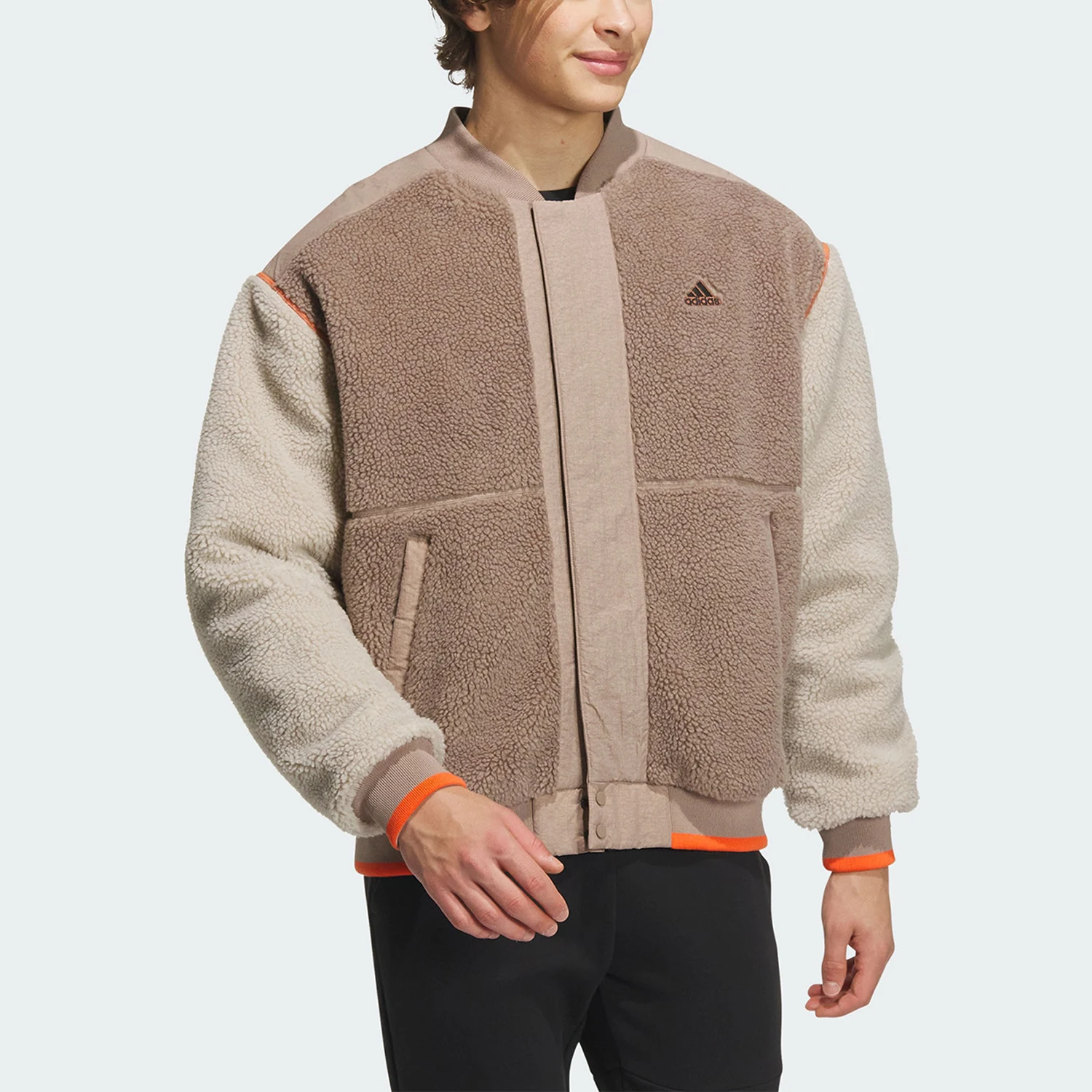 

adidas Originals 2023 Fall New Men's Lamb Wool Warm Jacket IL8918