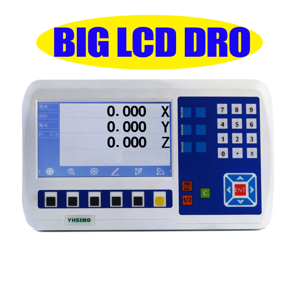 13 Talen Grote Lcd Dro Yh800 Digitale Uitlezing YH800-2V YH800-3V YH800-4V YH800-5V 2 3 4 5 As 7 ''Scherm