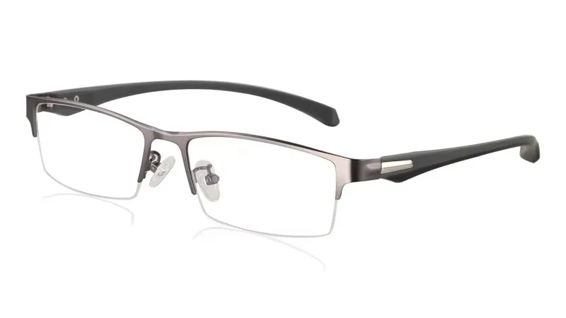 Geschäftliche Titanrahmen-Photochrome Progressive Lesebrille für Männer, Weitsichtigkeit, Presbyopie, Dioptrien, Outdoor-Presbyopie-Brille – Detail 11