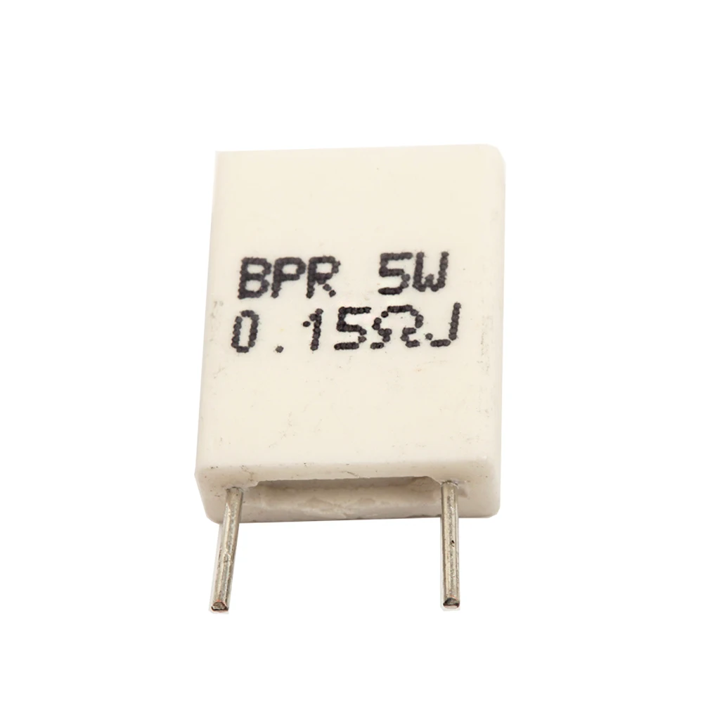 Lot de résistances BPR56 5W en céramique non-inductive, 10 pièces, composants d'une résistance de 0,001 R/0,1 R/0,15 R/0,22 R/0,25 R/0,33 R ou 0,5 R,