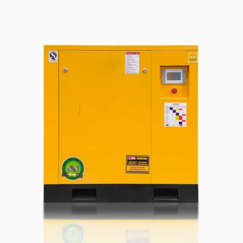 Screw air compressor permanent magnet frequency conversion silent industrial grade air pump 7.5kw 15/220/380V air compressor