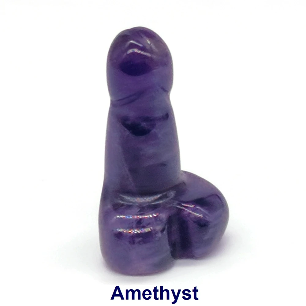 1 "القضيب الصغير تمثال الأحجار الطبيعية بلورات جمشت الكوارتز أوباليت اليشم الريكي شفاء تميمة ديك الخصية ديكور المنزل هدية