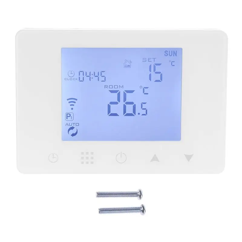 Professional Progammable Gas Boiler Thermostat Easy Reading Backlight Display Room Temperature Controller for Ale xa