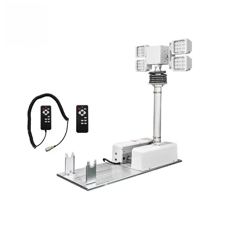 1.8M 4*120W LED Focusing/Flood Truck Telescopic Mast Inverted Telescopic Mast Camera Tower Telescopic Camera Fire Truck Mast
