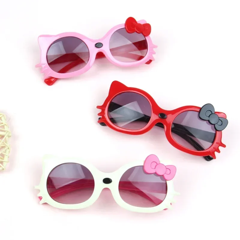 New Children's Fashion Sunglasses Girl Cute Little Cat Shaped Sun Glasses Cute Boy Outdoor Sunshade Eyewear UV400 Oculos De Sol