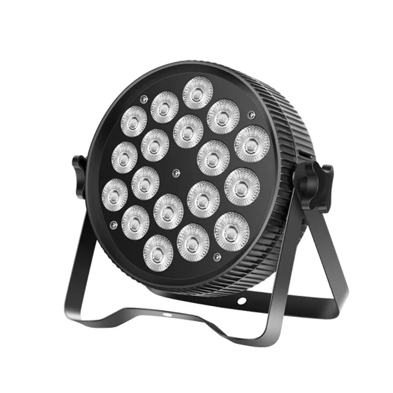 18 10W full-color flat pa lights four-in-one dance studio led dyeing wedding colorful atmosphere lights stage light