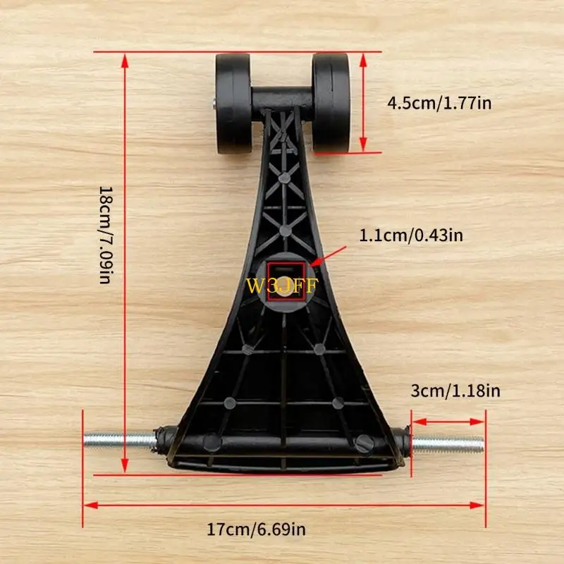 W3JF Quiet Front Triangle Wheel Replacements For Children Twist Car Easy Install 3pcs