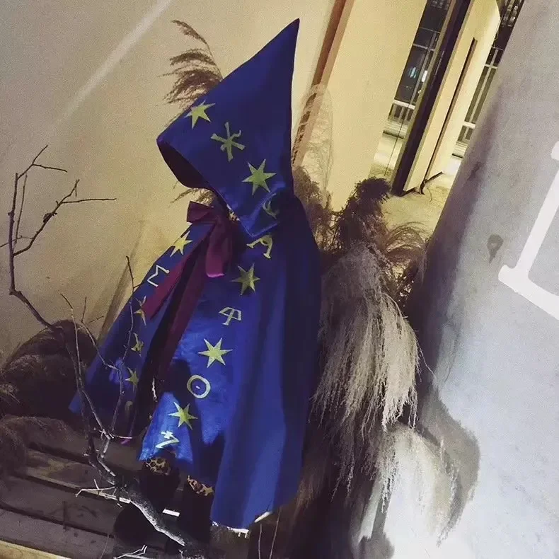 Costumi per bambini di Halloween per ragazzi e ragazze mantello cosplay mago mago