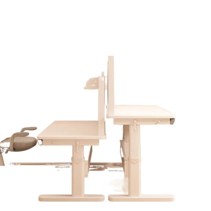 

Children's study table Lifting hole board Writing table and chair set Solid wood lifting Primary school household desk