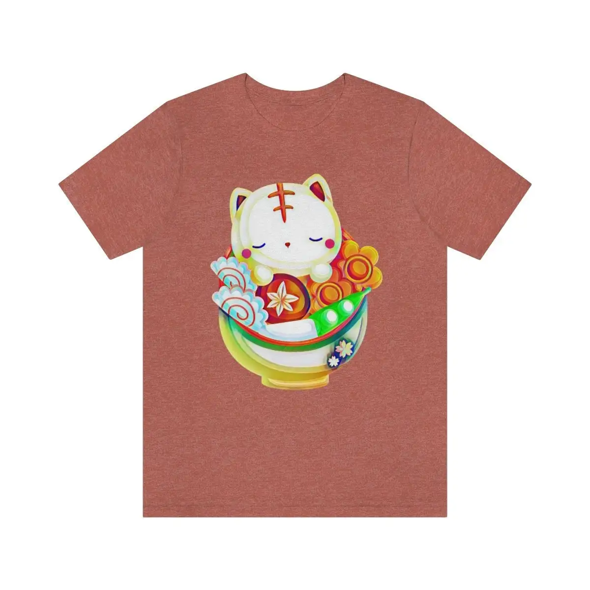 Japanese T Shirt Men Anime Cat s For Shirtns Japan Streetwear Design Ramen Bella Canvas