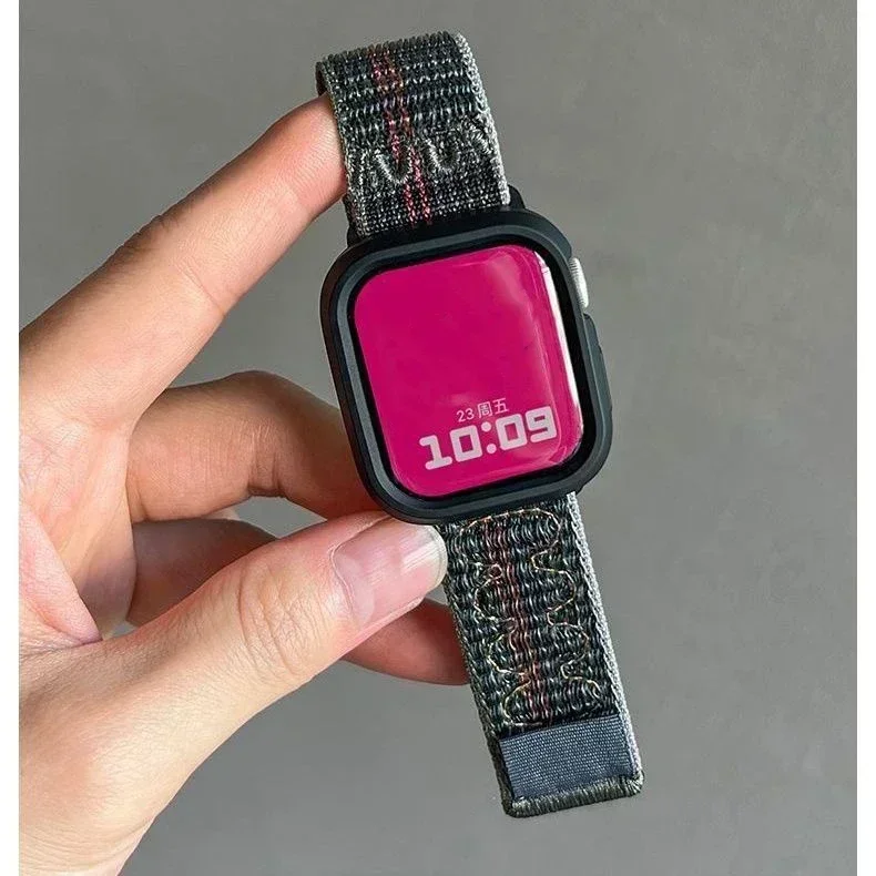 Armbänder für Apple Watch Band 45 mm 46 mm 42 mm 49 mm 44 mm für Nike Nylon Sport Loop Armband Correa iWatch 10 9 8 7 6 5 4 SE Ultra 2 – Detail 37