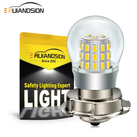1 pièce Ampoule LED 4W P26S pour phare de moto 12V 24V Super Lumineuse P15S Blanc Chaud Lampe de scooter Accessoires et équipements pour moto