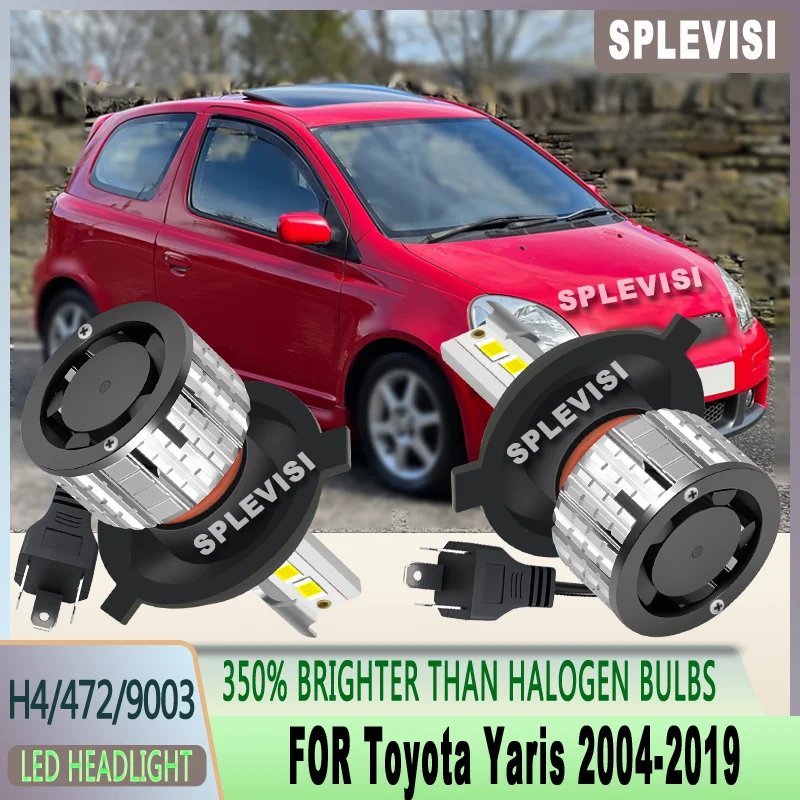 

120 Вт/лампа освещения темных дорог, светодиодные лампы для автомобильных фар для Toyota Yaris 2004 2005 2006 2007 2008 2009 2010 2011 2012 2013-2019