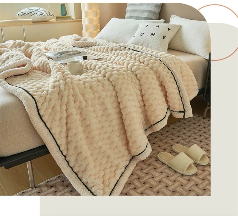 Turtle Velvet Spring Autumn Warm Blankets for Bed Soft Fluffy Comfortable Coral Velvet Throw Blanket Sofa Single Double Blanket