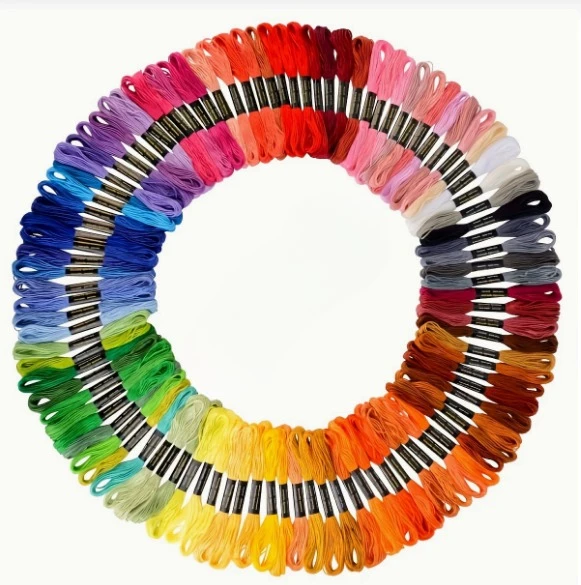 

2026 Cross-stitch thread set - 25 to 447 colors - 8 meters - DIY colored polyester embroidery thread
