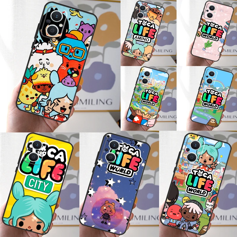 Toca Boca Toca Life World game Phone Case For OPPO Reno 11 F 10 Pro 4 5 6 7 8 Lite 4Z 5Z 8T OPPO Find X6 X5 Pro X2 X3 Lite