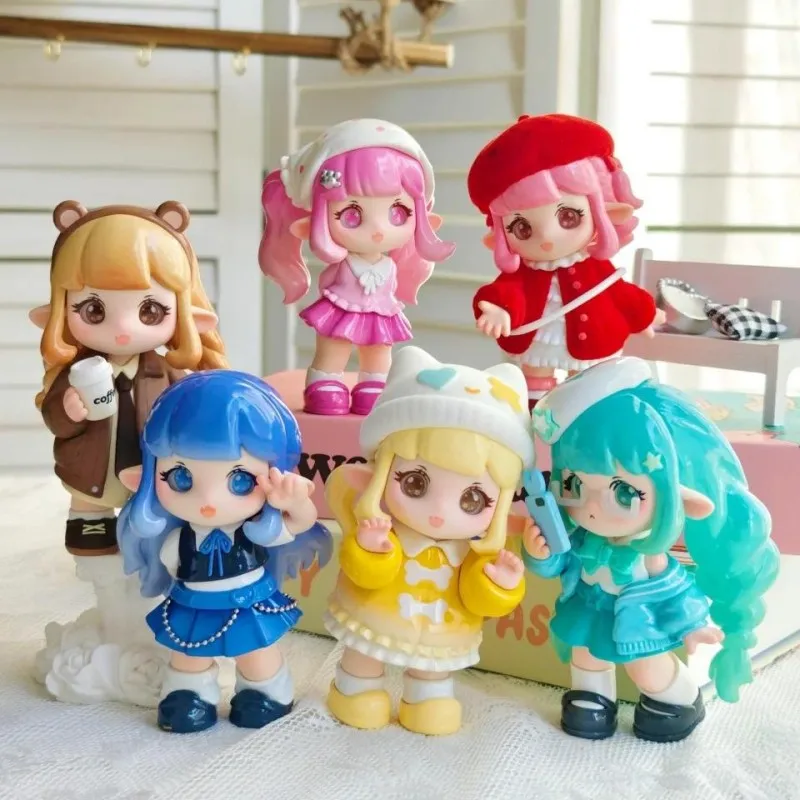 

Letsvan Fiila Colorful Mood Series Blind Box Cute Fiila Doll Surprise Bag Mystery Box Figure Collection Toys Girl Birthday Gifts