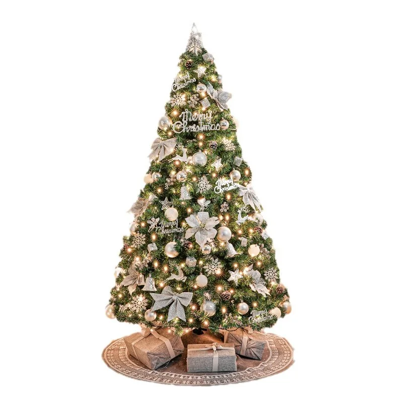

New large Christmas tree set tree luminous floor ornament shopping mall home Christmas decorations