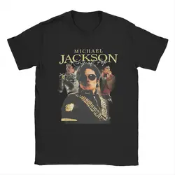 Michaels King Of Pop Jacksons T Shirt Men Pure Cotton Fashion T-Shirts Crew Neck Singer Hip Hop Tees Short Sleeve Clothing Gift