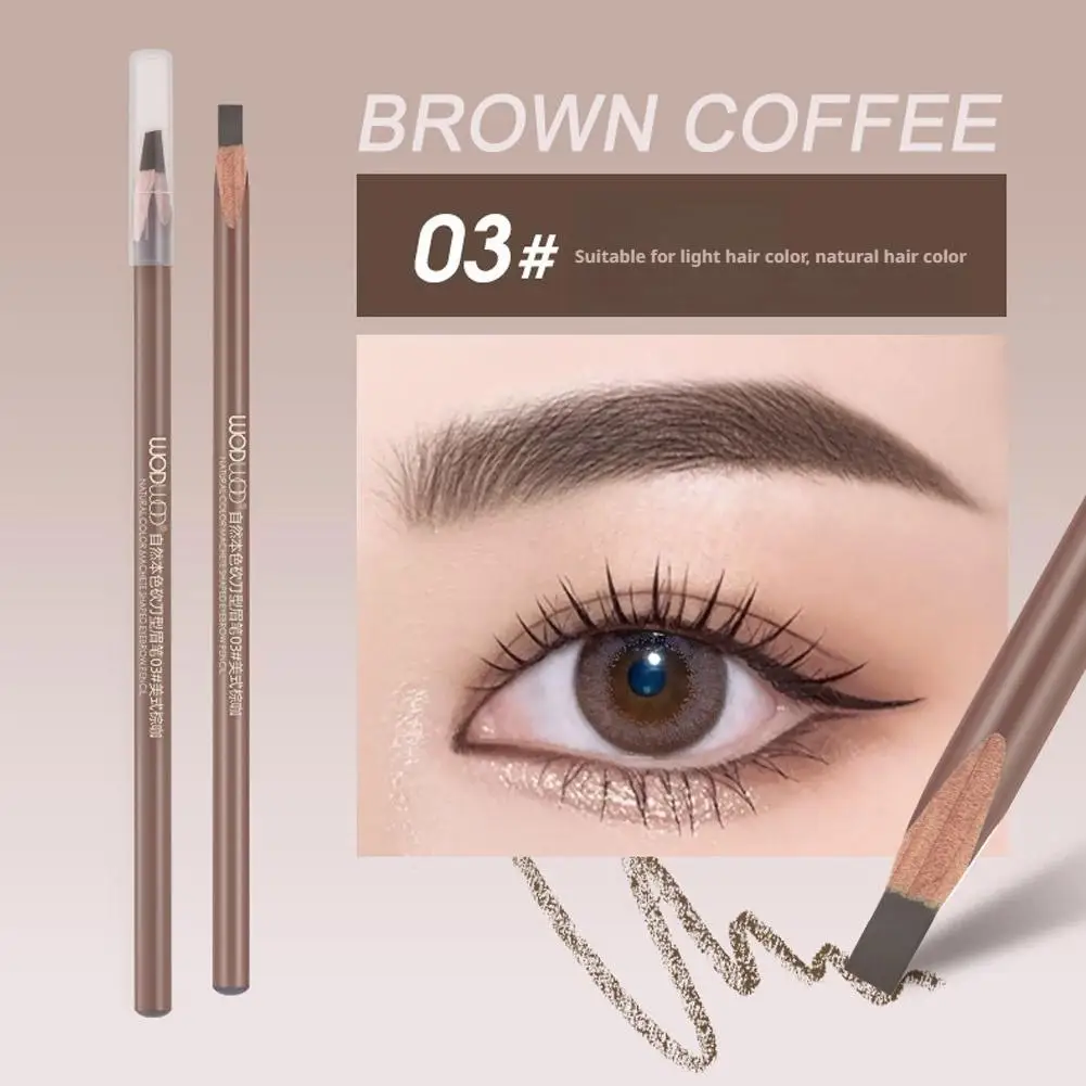 WODWOD Eyebrow Pencil Professional Hard Core Eyebrow Pencil Waterproof Sweatproof Wild Eyebrow Pencils