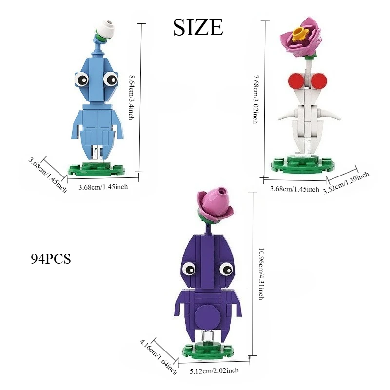 Set Pembuatan Makhluk Mini, Puzzle 3D Hibrida Tanaman Fantasi, Hadiah Skala Mikro Kreatif untuk Remaja & Dewasa