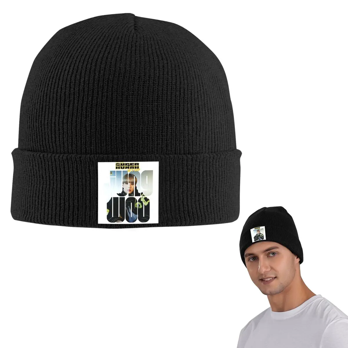NCT 127 Jungwoo Superhuman теплая вязаная шапка модная шапка-капот осень-зима уличные шапки шапки для взрослых унисекс