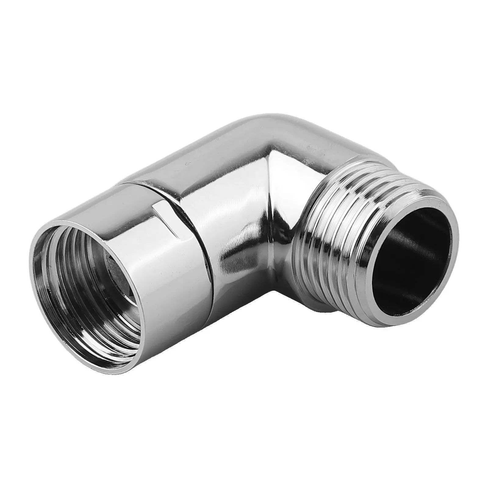 

90 Degree Shower Adapter Shower Elbow 90 Degrees Bathroom Usage Easy Installation Insert Washer Reliable Rotatable