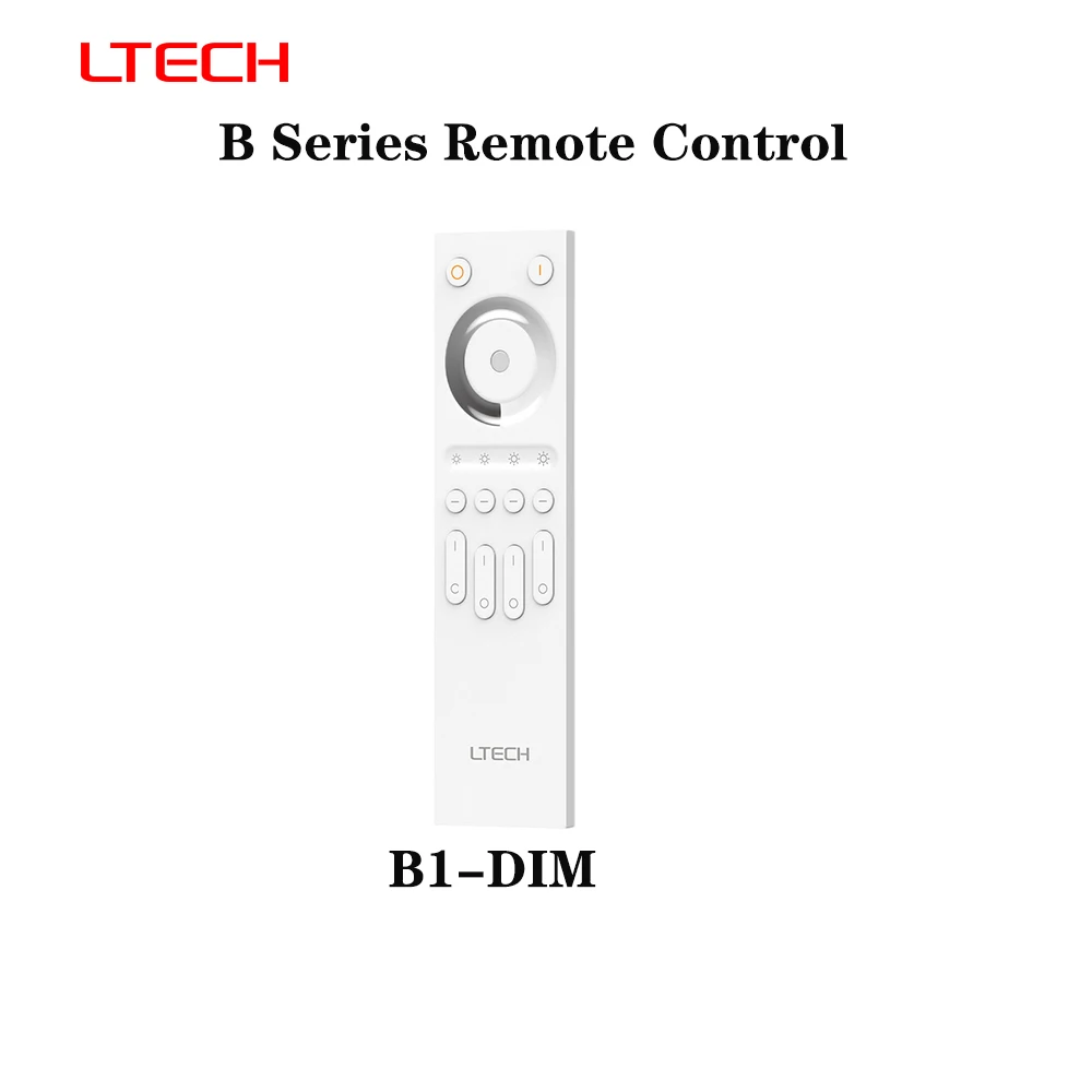 LTECH B1 DC12~24V 4-Zone Touch Remote Control 2In1 Bluetooth 5.2 SIG Mesh Single/Dual Color RGBW RGBCW Controller For LED Strip