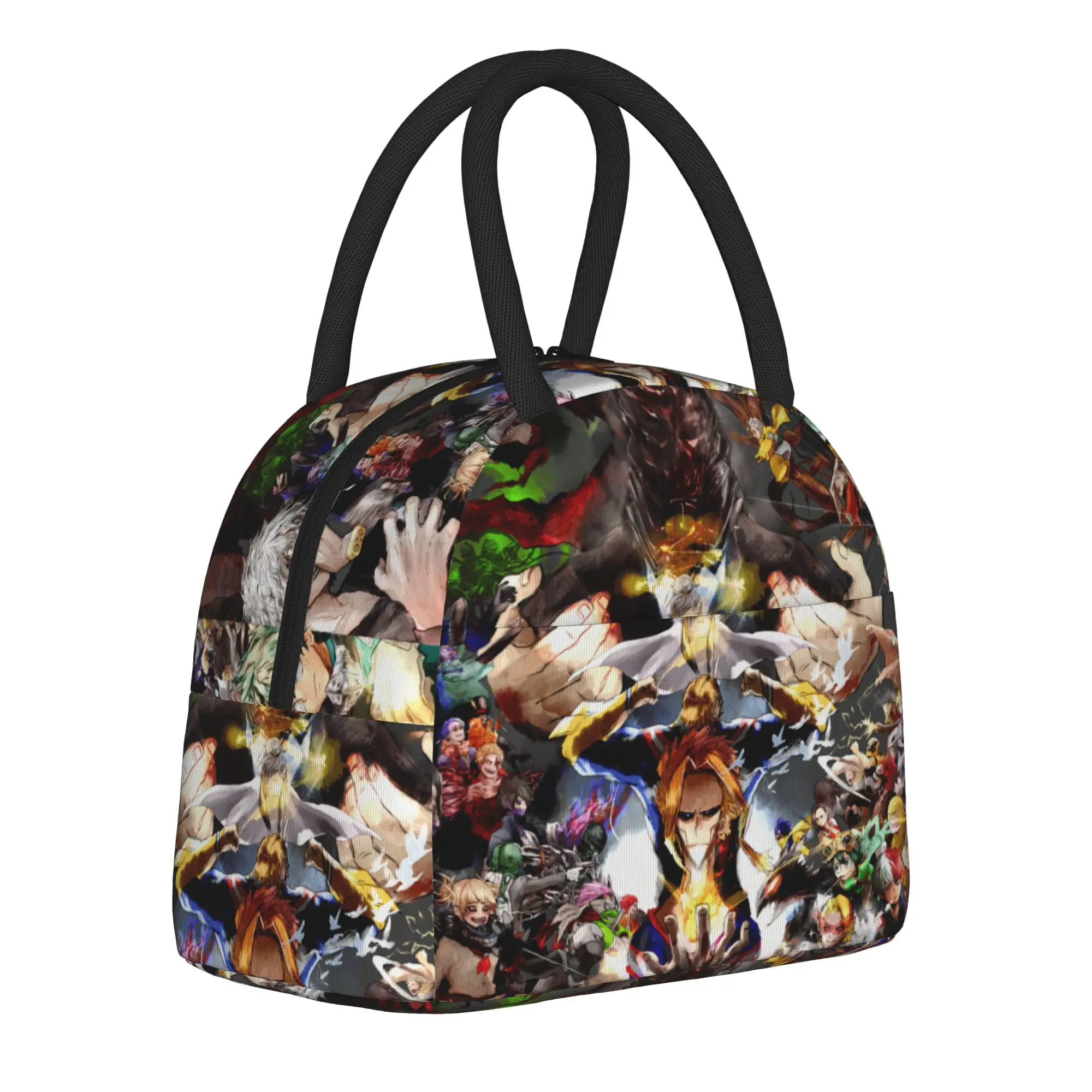 

My Hero Academia Insulated Lunch Bag Large Meal Container Thermal Bag Tote Lunch Box School Travel Food Storage Bags