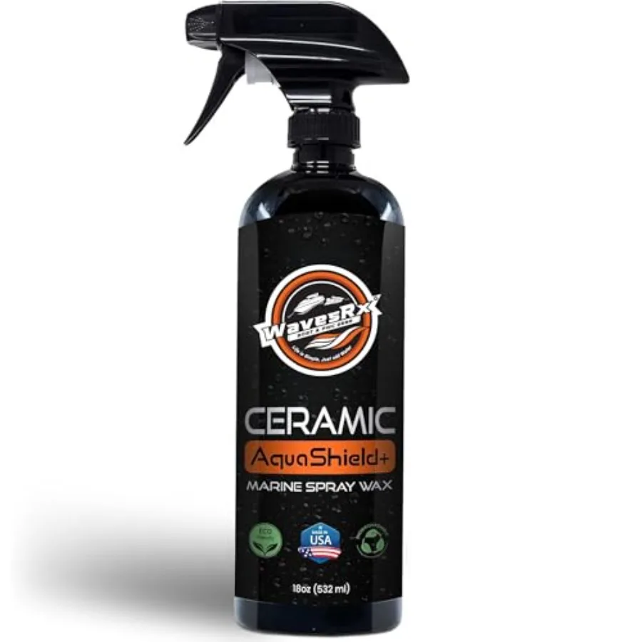 High-Performance Ceramic Spray Coating for Boats and Jet Skis AquaShield+ Marine Grade SiO2 Sealant Protects from Salt, Contami