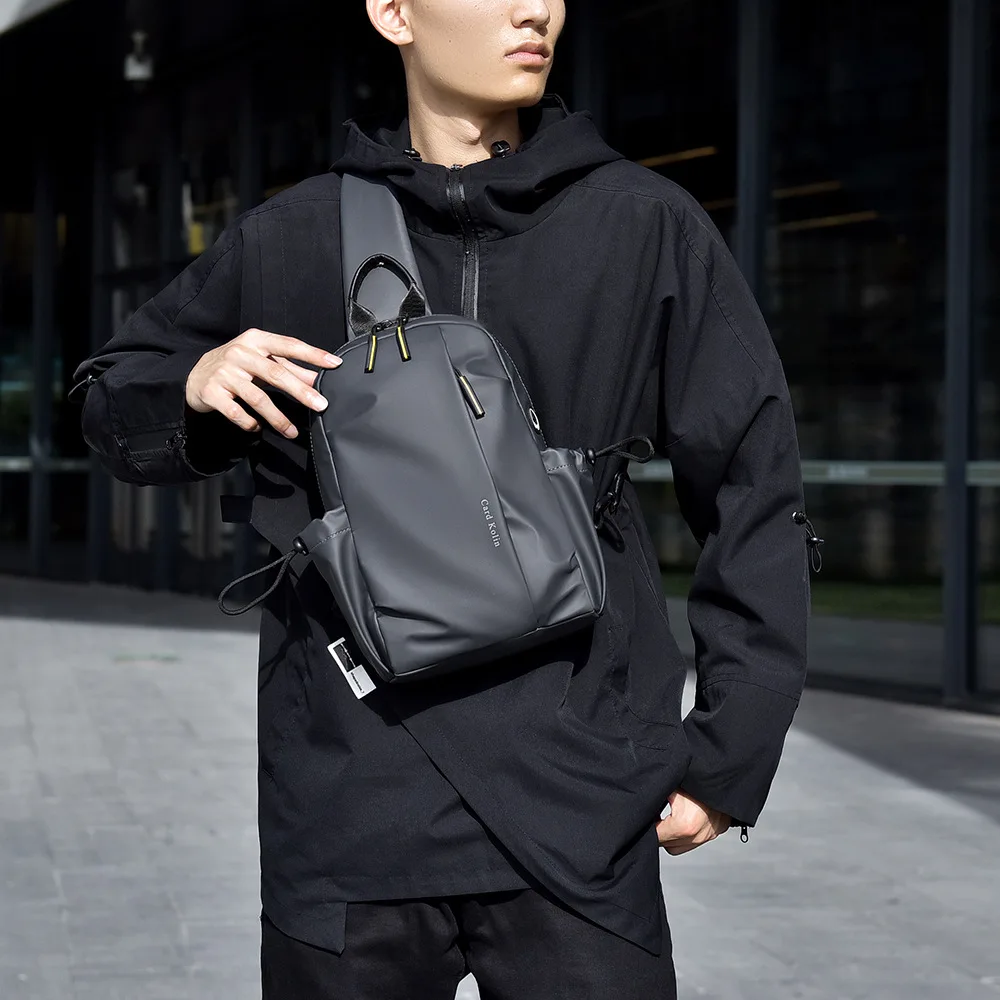 

Men's chest bag casual shoulder bag outdoor sports large capacity backpack fashion waterproof crossbody bag