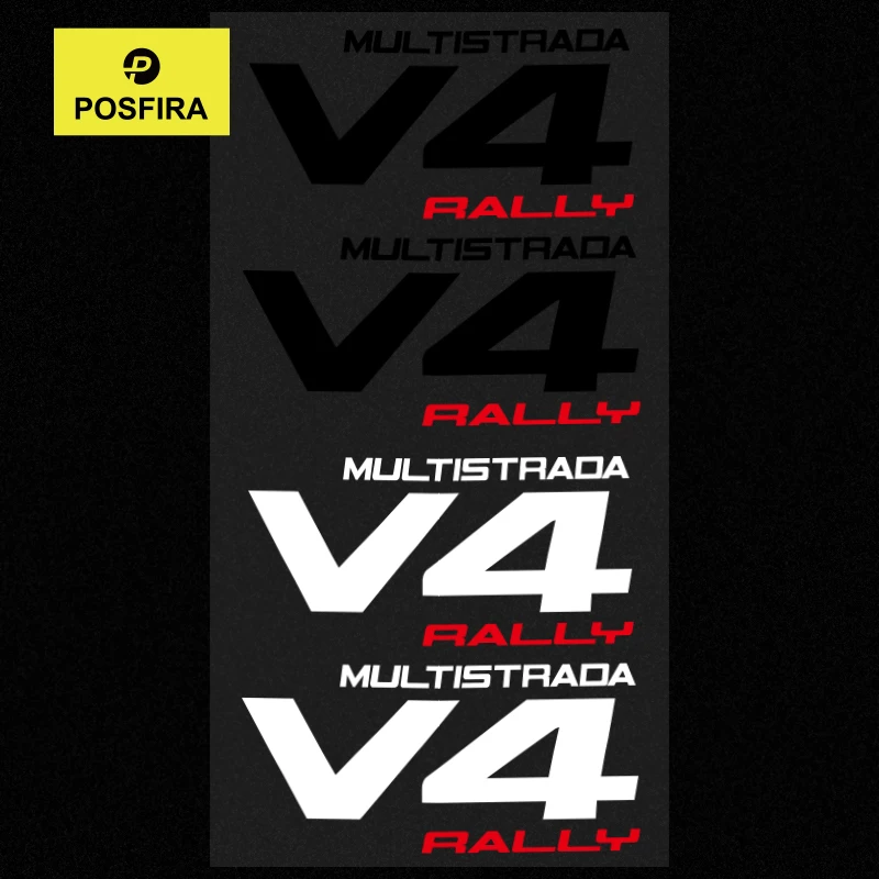 

POSFIRA Motorcycle Sticker Vinyl Decals for Ducati Multistrada V4 Rally 2023-2024 Racing Logo Emblem Parts Motorbike Accessories