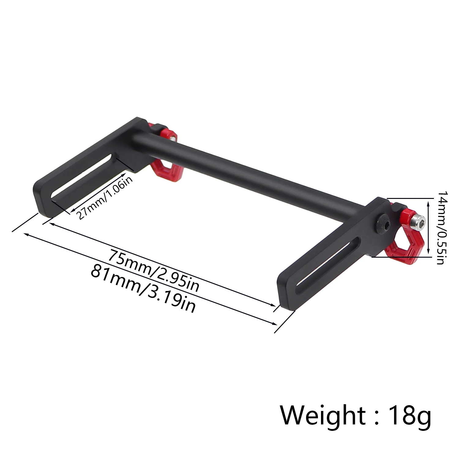 Front Rear Bumper Bull Bars Adjustable Increase 5mm For 1/10 RC Crawler Axial SCX10 TRX4 LCG Chassis FJ40 Dodge Power Wagon Body